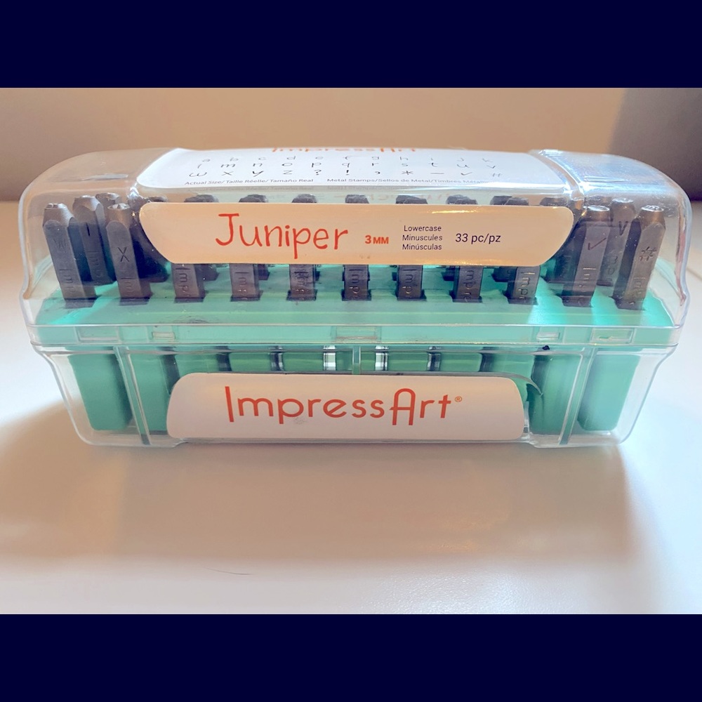 ImpressArt “juniper” lowercase letter set